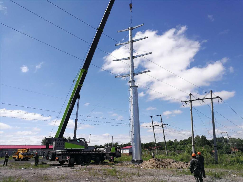 诚基供电公司送电车间完成35kv新一乙线线路改造工作